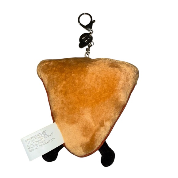 Funny Yellow and Brown Pizza Slice Key Holder - Picture 4 of 4